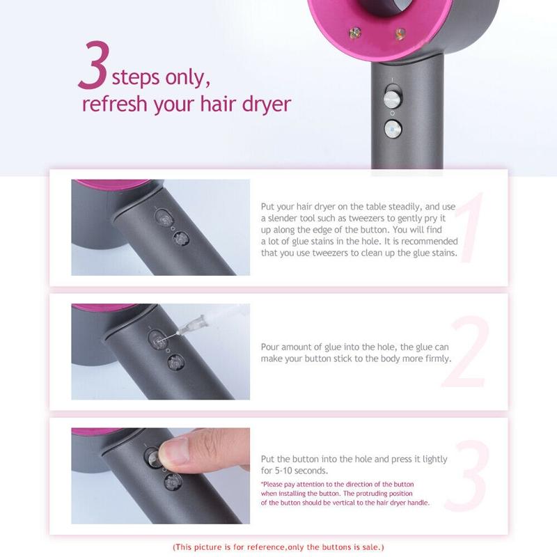 4-Piece Control Button Set For Dyson Hair Dryers-1915197093778165763