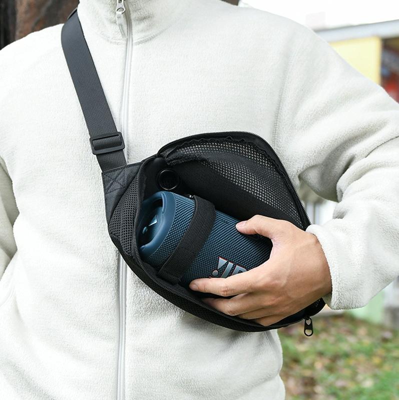 Bluetooth Speaker Messenger Bag For Jbl Flip / Ue Boom / Beats Pill - Black-1915196853897531400