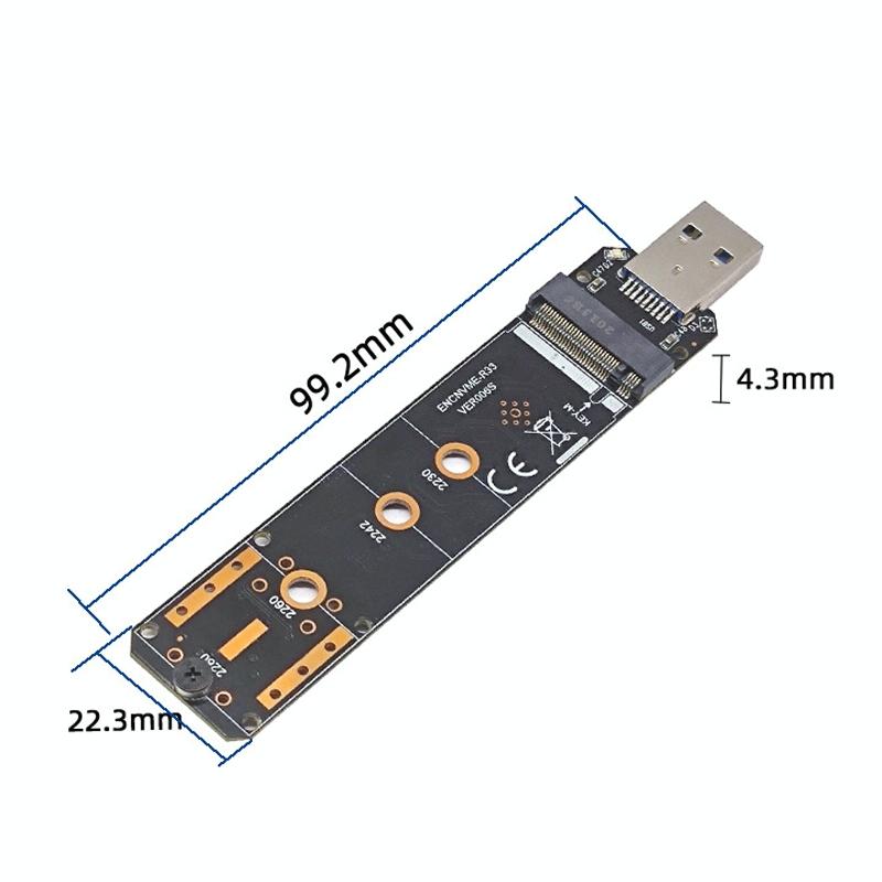 High-Speed Nvme M.2 Ssd Adapter - Usb 3.2 Gen 2 10Gbps-1915197505075810306