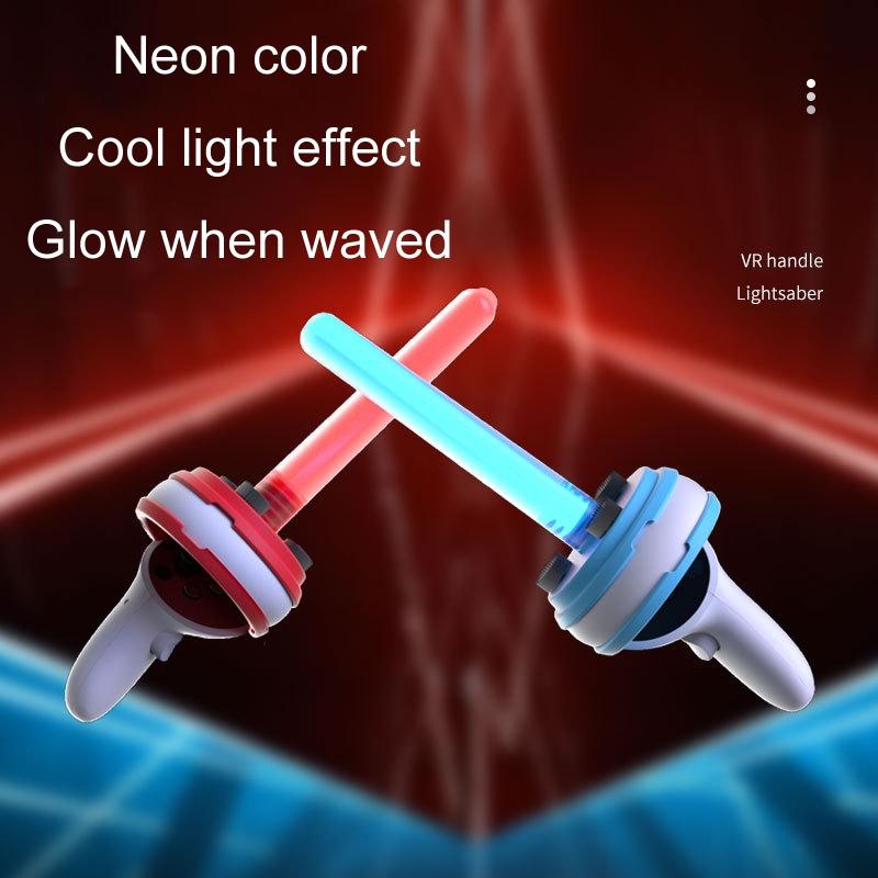 Meta Quest Handle Lightsaber Pair With Vr Motion Rhythm - Red / Blue-1915196807332368387