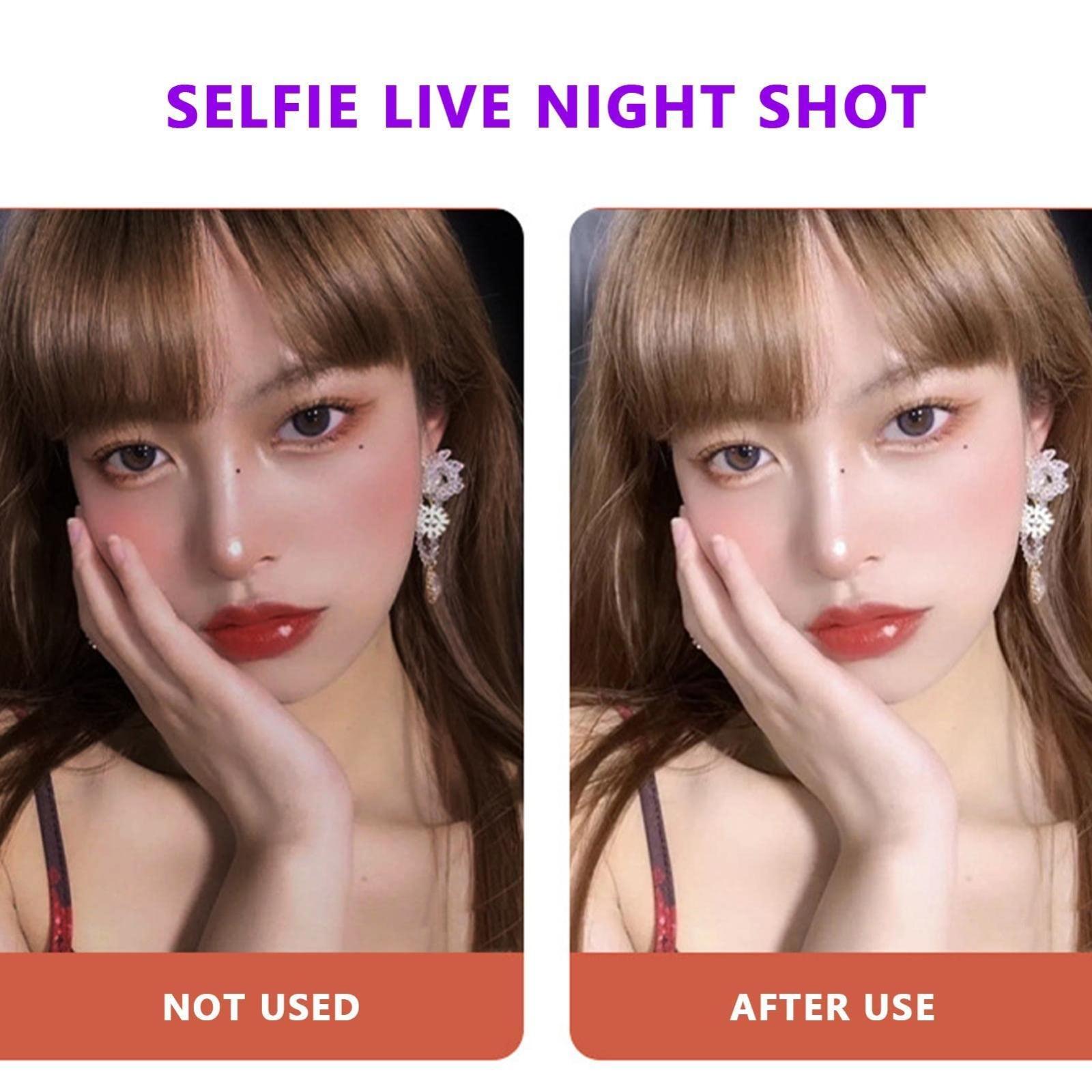 Rechargeable Clip-On Selfie Light For Mobile Phones - Blue-1915196515001962502