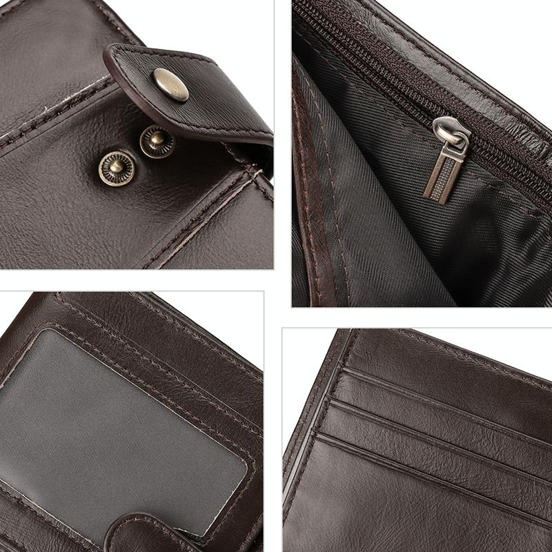 Men Multi-Card Anti-Magnetic Wallet - Compact Design-1915196855675916291