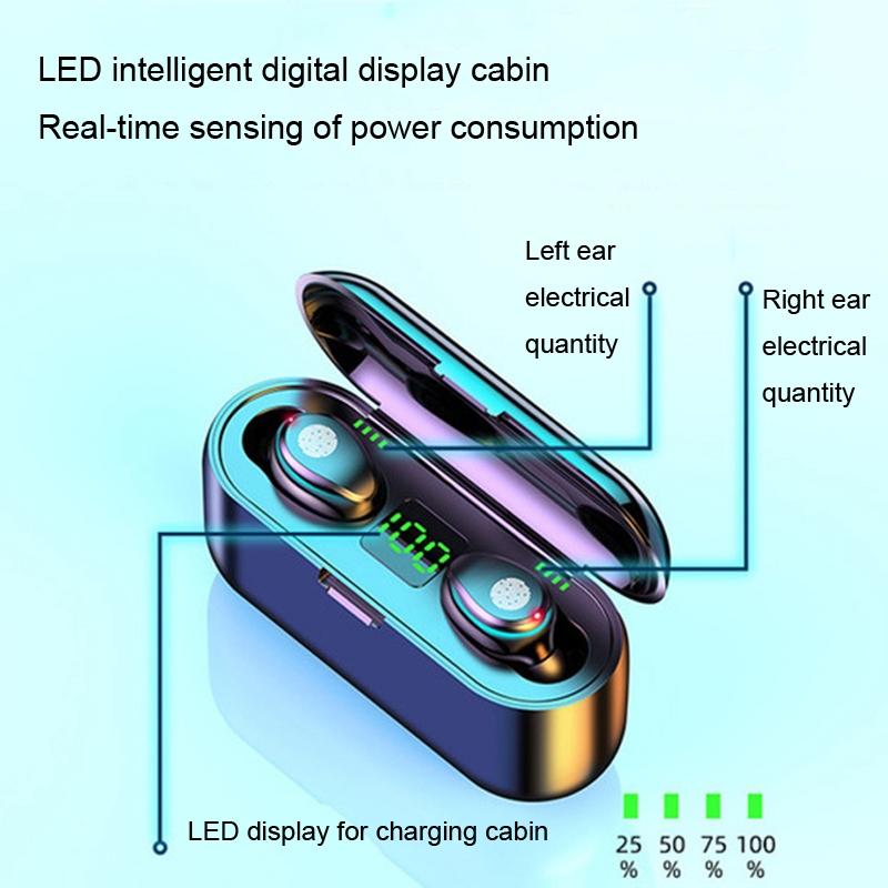 Wireless In-Ear Bluetooth Headset With Noise Reduction And Long Battery Life - Black-1915197147872104454