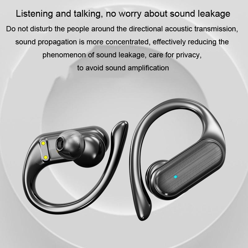 Wireless Noise-Cancelling Bluetooth Earbuds With Led Display - Blue-1915196694790803459