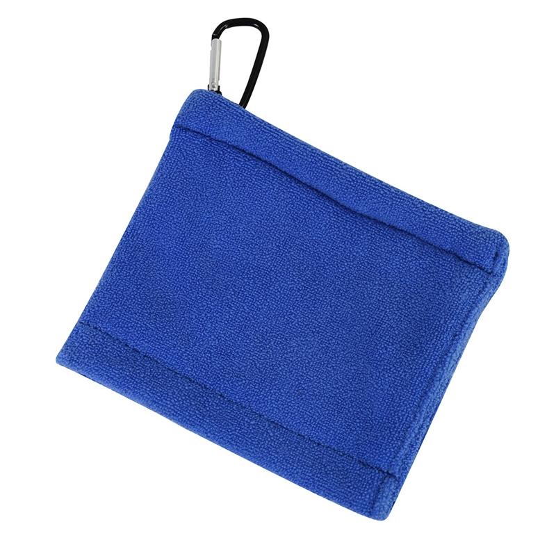 Blue Terry Towel For Wet And Dry Golf Cleaning With Hook-1915196832691130368