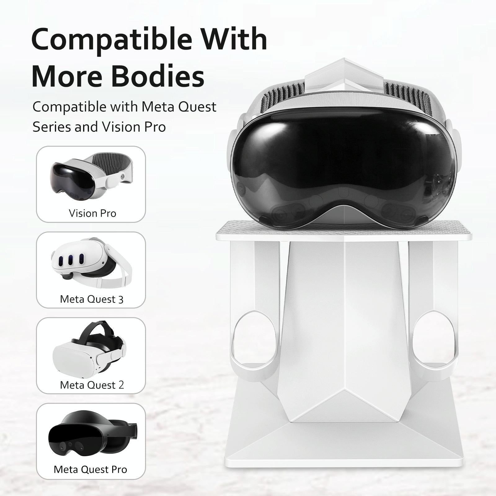 Universal Vr Headset Stand For Apple Vision Pro And Meta Quest 3 2-1922443402440478722