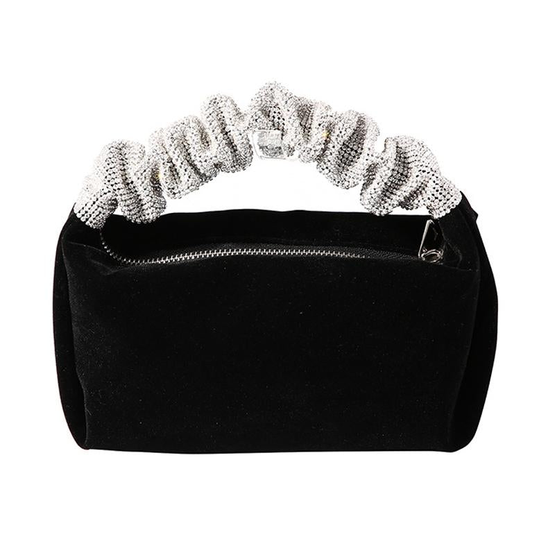 Black Evening Clutch Bag For Women - Perfect For Banquets-1915196847937425408