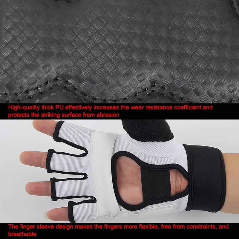 Adults Half Finger Sandbag Training Boxing Gloves - Pu Leather For Fitness And Sparring-1915198154005942277