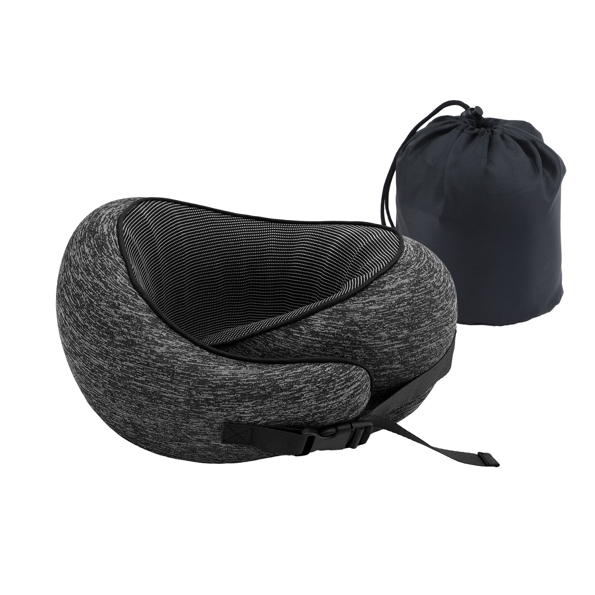 Wanderlite Travel Pillow for Airplanes Memory Foam Neck Pillows for Traveling, Soft & Washable Cover with Storage Bag, Portable Plane Accessories for Airplanes Offices Cars, Pink