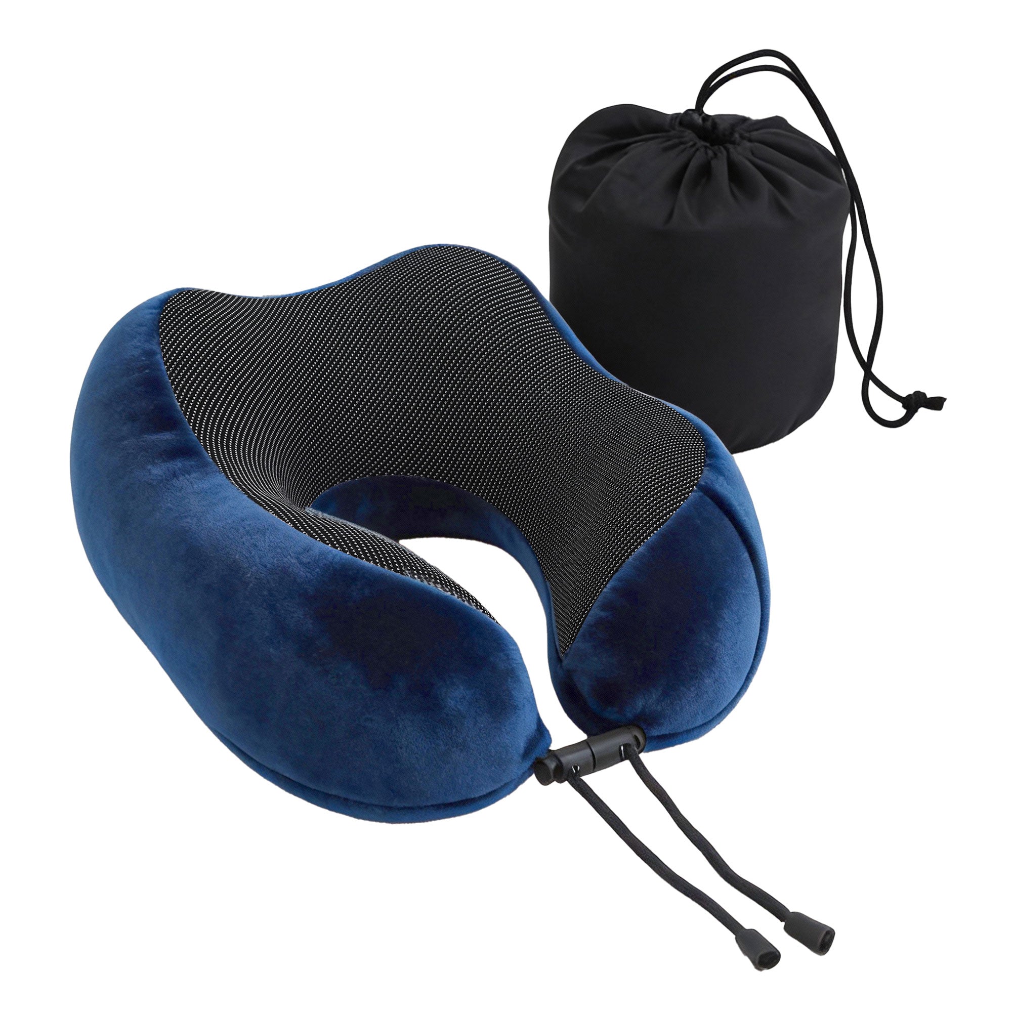 Wanderlite Travel Pillow for Airplanes Memory Foam Neck Pillows for Traveling, Soft & Washable Cover with Storage Bag, Portable Plane Accessories for Airplanes Offices Cars, Pink