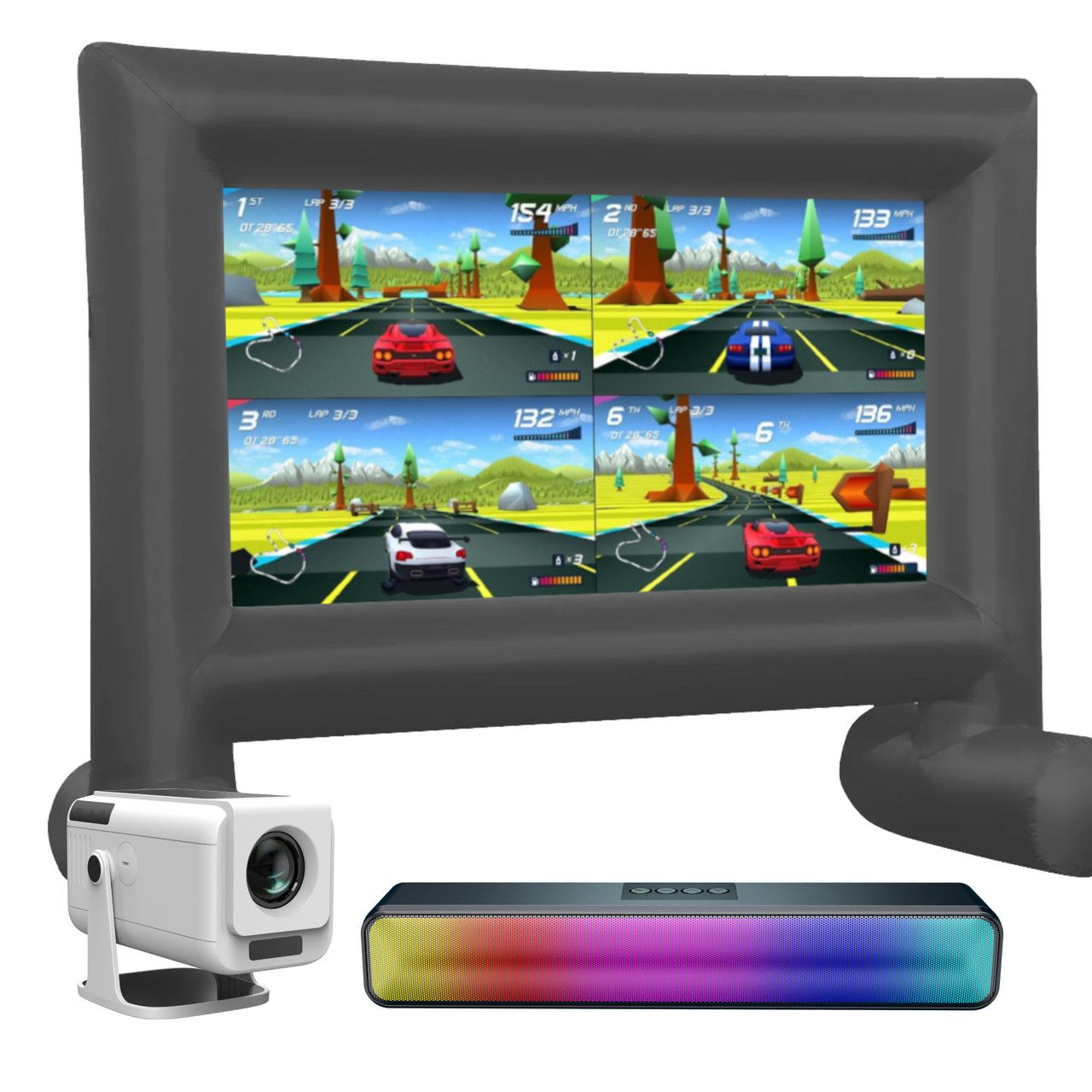 Laser Precision Outdoor Gaming Projector Bundle