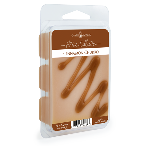 Cinnamon Churro Wax Melts 2.5oz Strong Scented Soy Wax Cubes