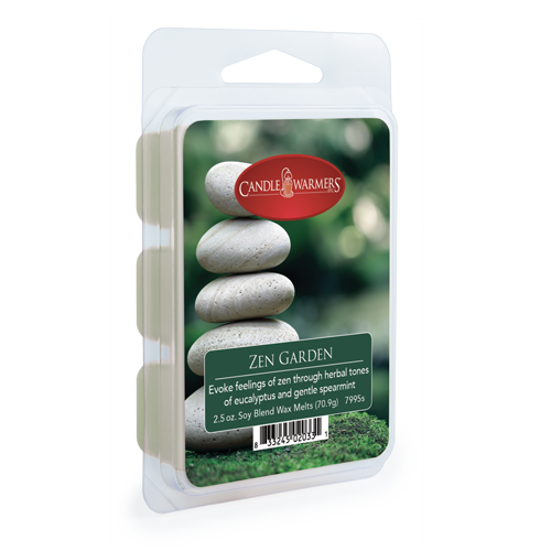 Zen Garden Wax Melts 2.5oz Strong Scented Soy Wax Cubes Burner