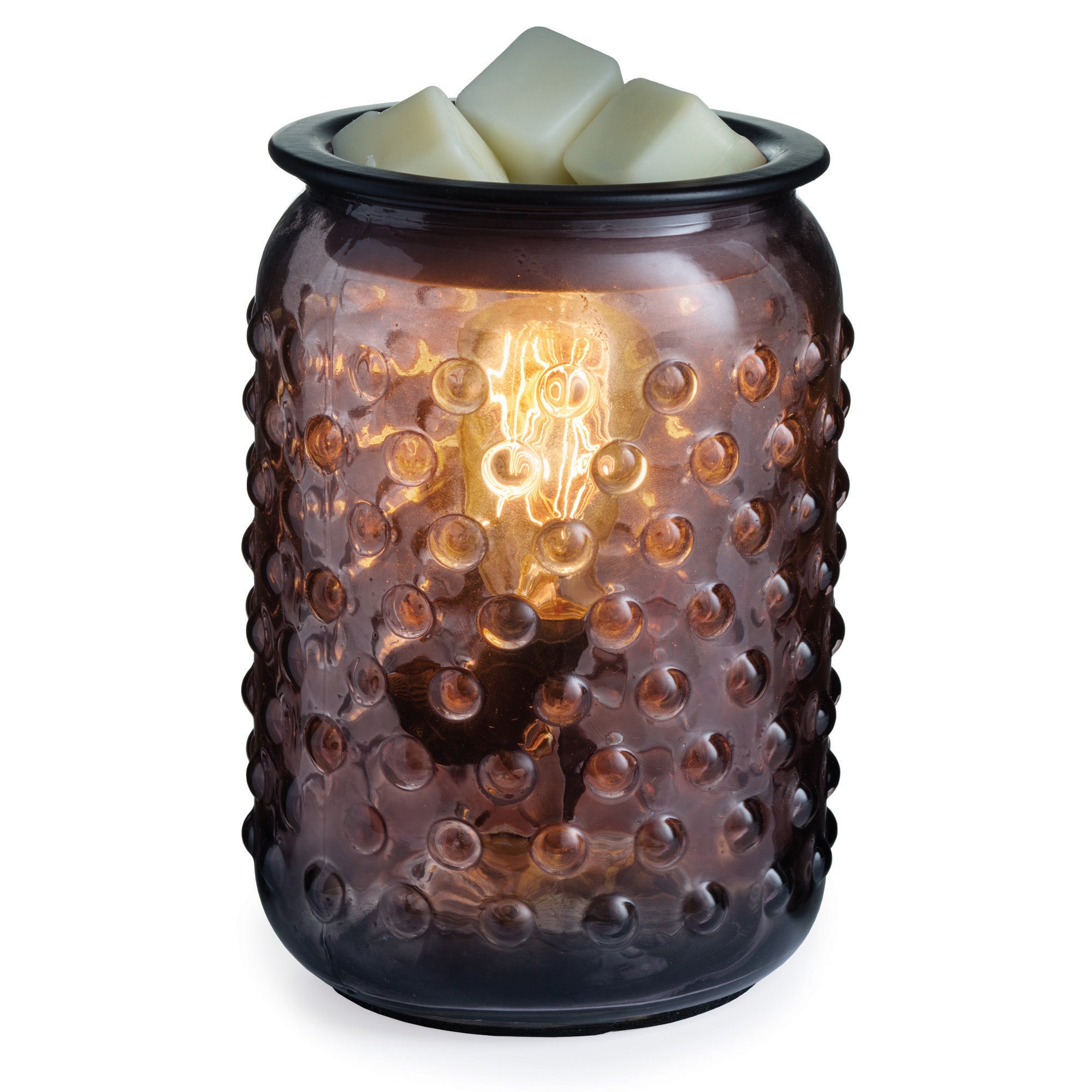 Smokey Hobnail Wax Melt Burner Plug In Glass Fragrance Warmer Decor