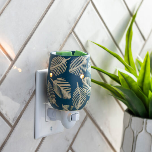 Pressed Leaf Wax Melt Burner Plug In Fragrance Warmer Home Decor Oil Burner