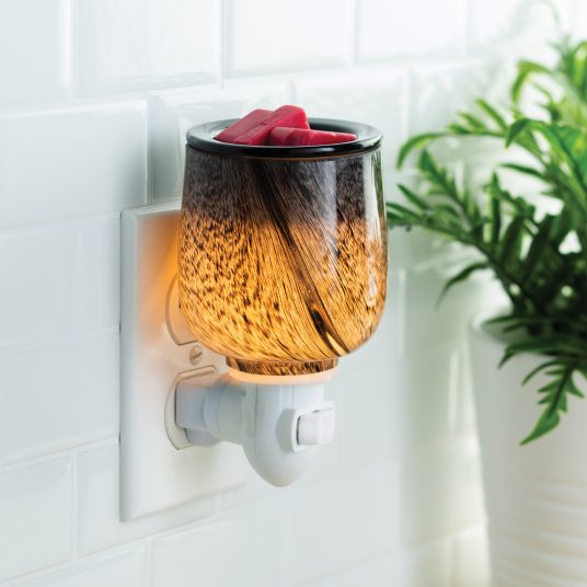 Obsidian Wax Melt Burner Plug In Fragrance Oil Warmer Modern Home Decor