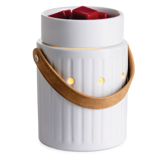 Leather Handle Wax Melt Burner Plug In Fragrance Warmer Home Decor