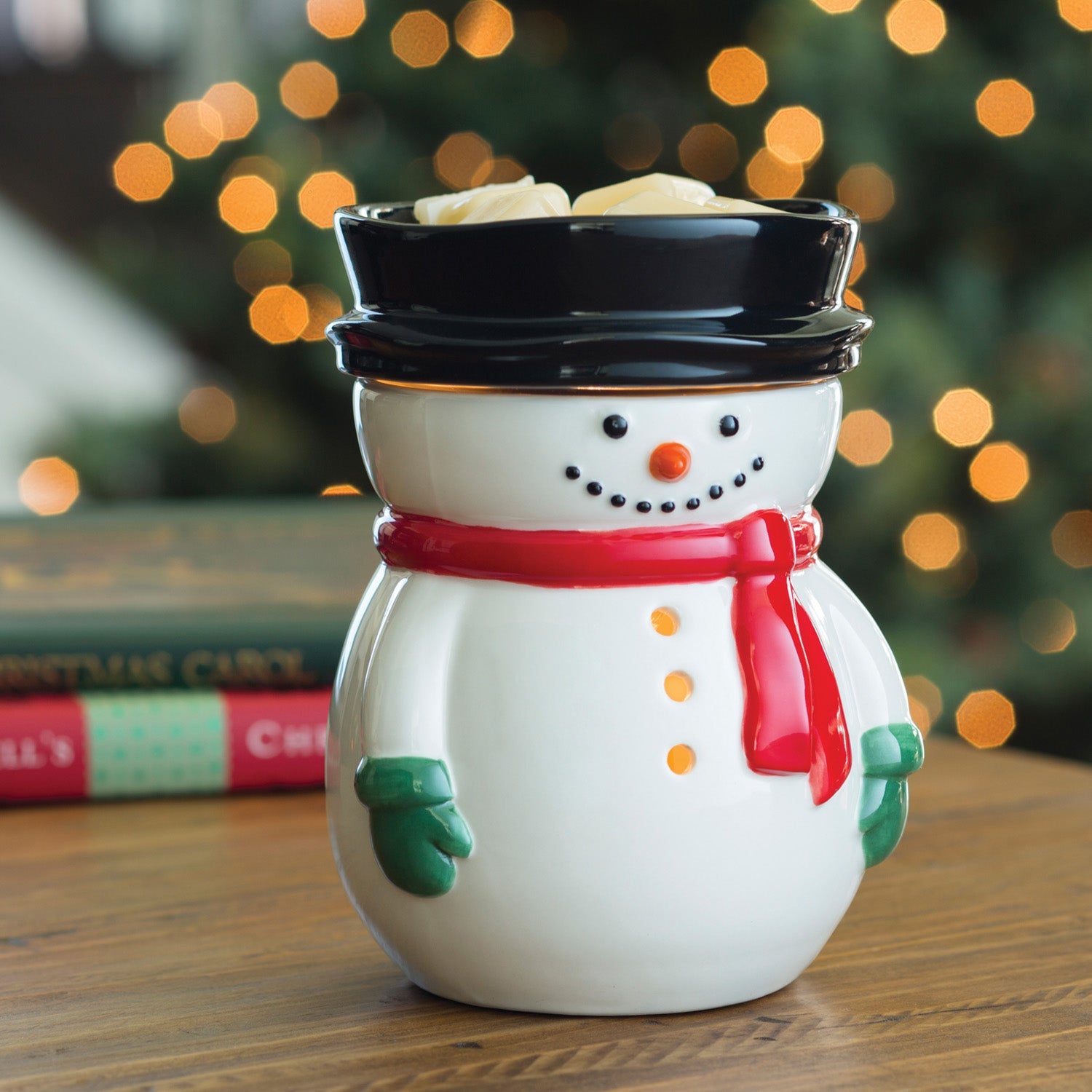 Frosty Wax Melt Burner Plug In Electric Oil Warmer Winter Decor