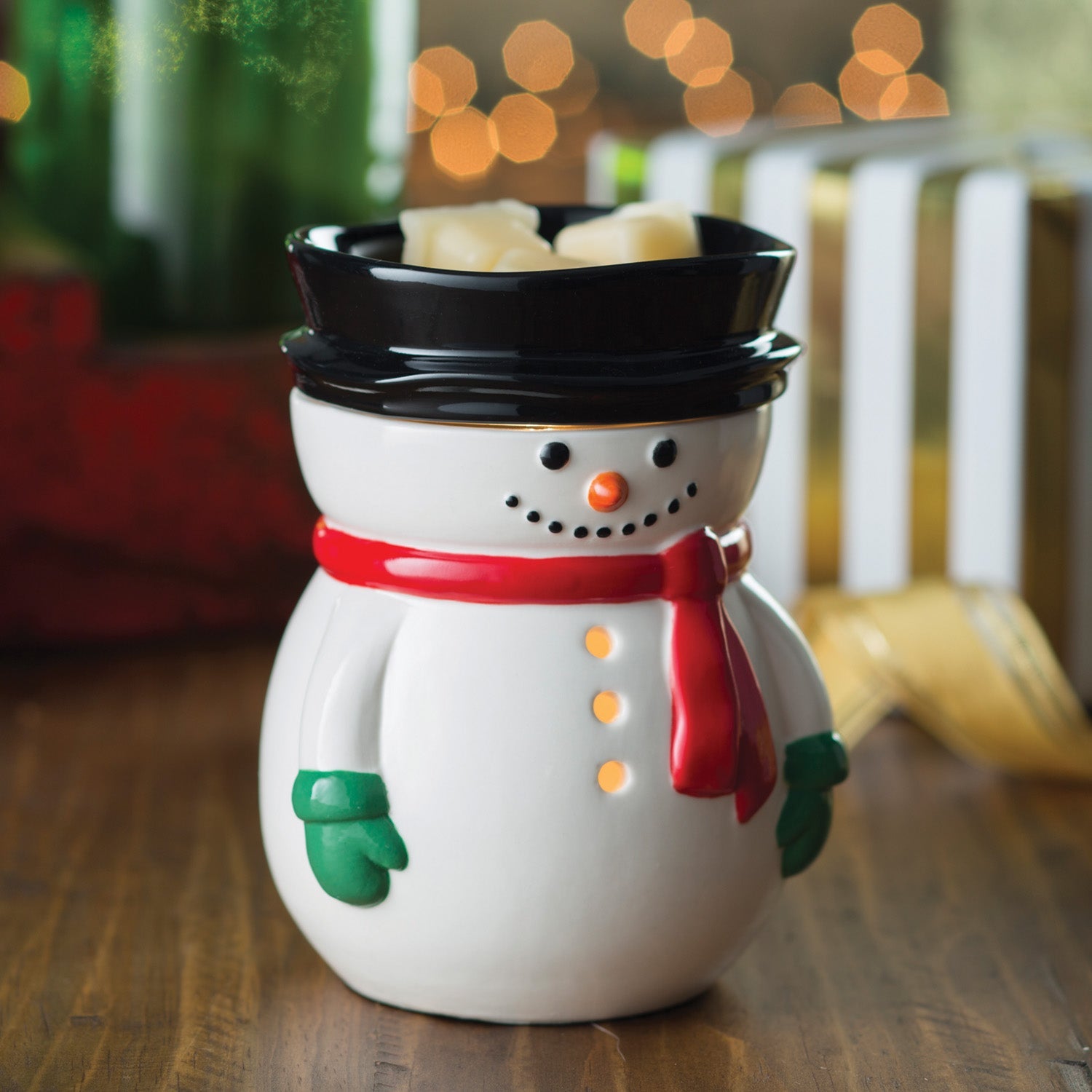Frosty Wax Melt Burner Plug In Electric Oil Warmer Winter Decor