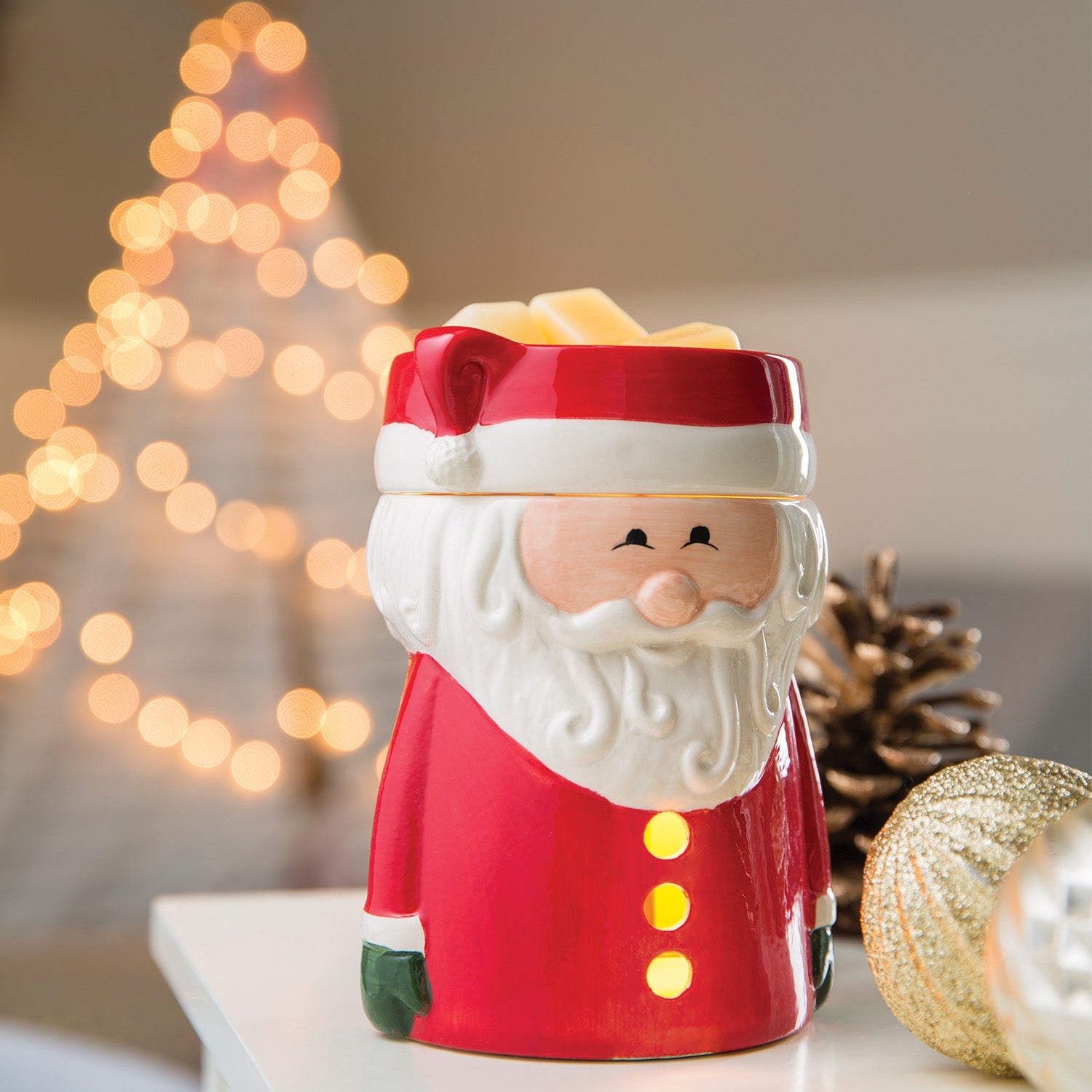 Santa Claus Wax Melt Burner Plug In Christmas Fragrance Warmer Decor