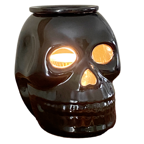 Skull Wax Melt Burner Plug In Fragrance Oil Warmer Gothic Home Decor