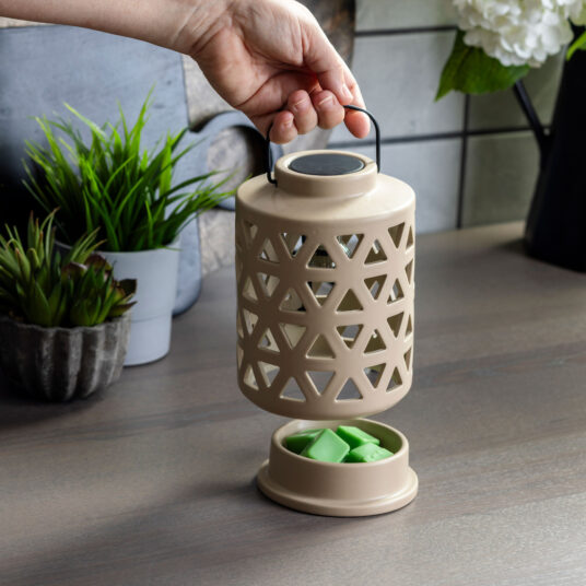 Geo Lantern Wax Melt Burner Plug In Electric Oil Warmer