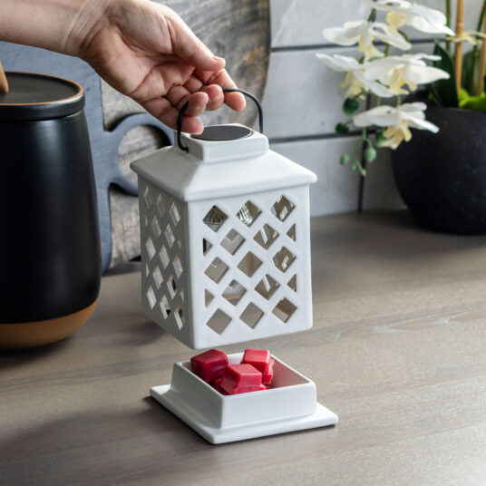 Trellis Lantern Wax Melt Burner Plug In Fragrance Warmer Home Decor