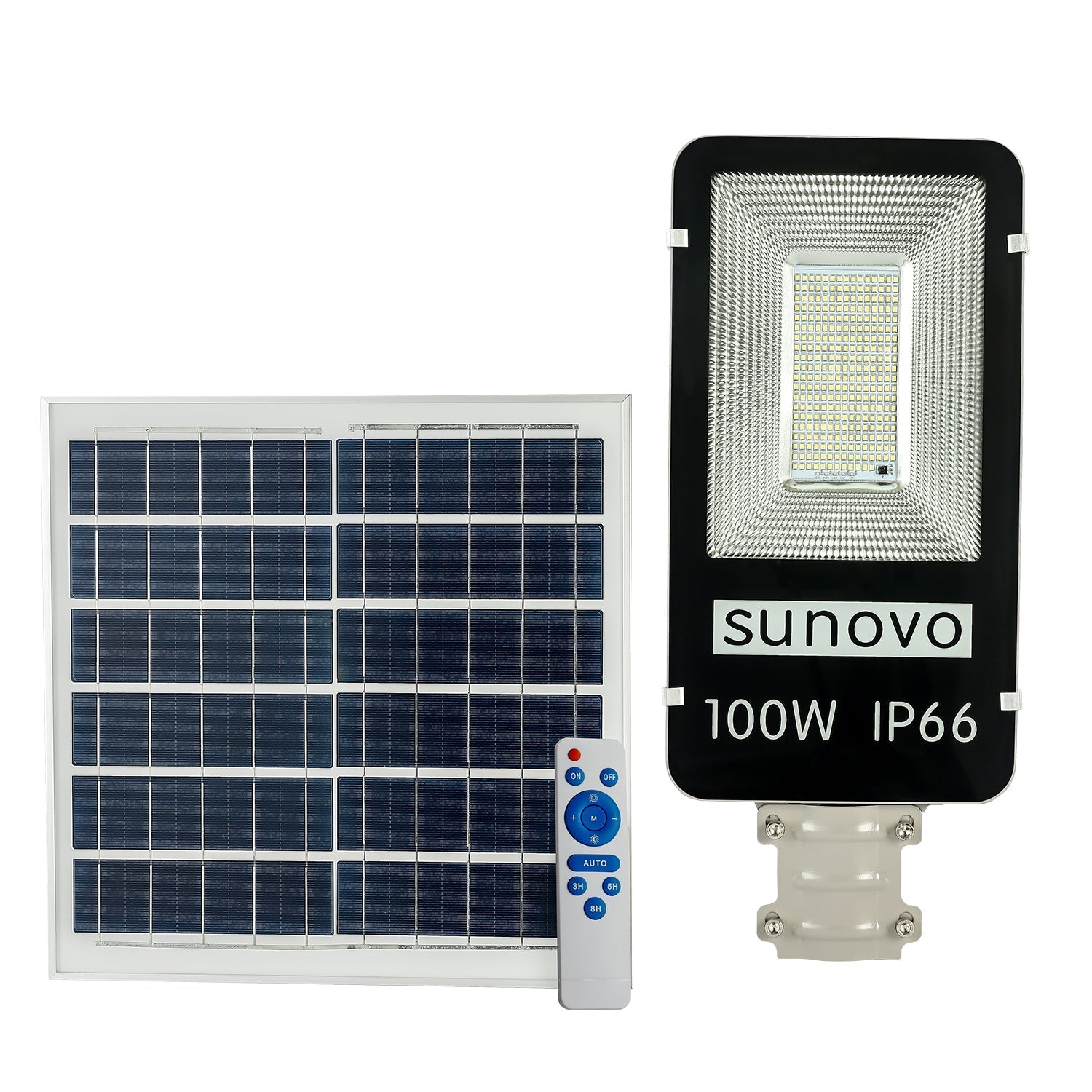 Samland 100W SOLAR GARDEN PATHWAY STREET LIGHT ADJUSTABLE SOLAR PANEL