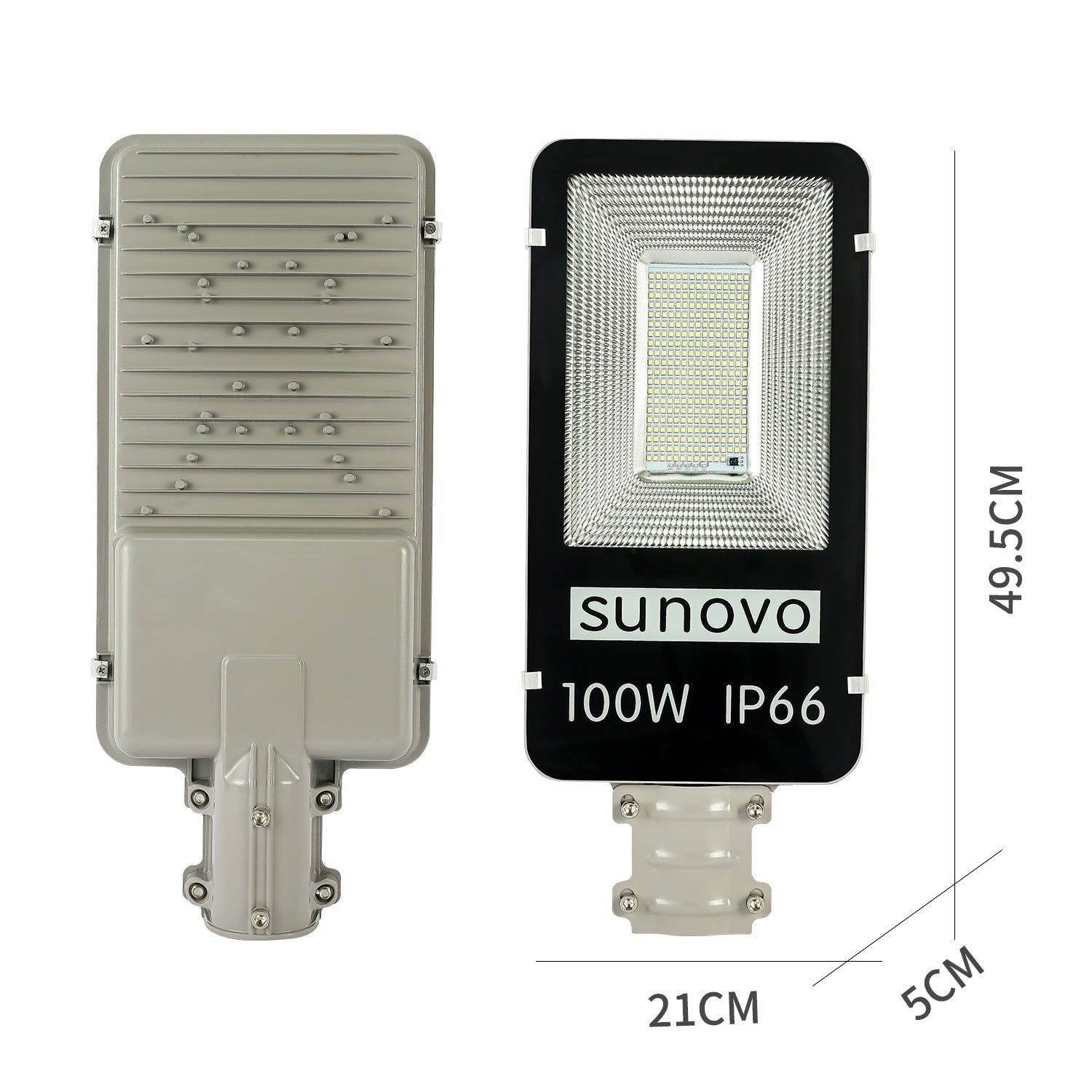 Samland 100W SOLAR GARDEN PATHWAY STREET LIGHT ADJUSTABLE SOLAR PANEL