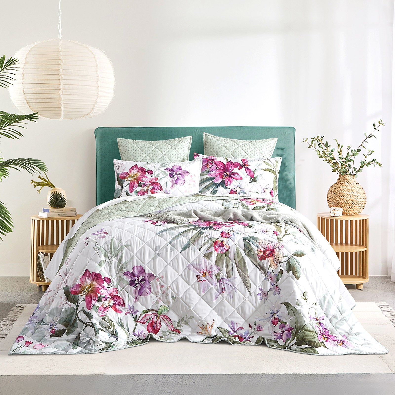 Kashmir Quilted Reversible Super King Coverlet Set by Renee Taylor