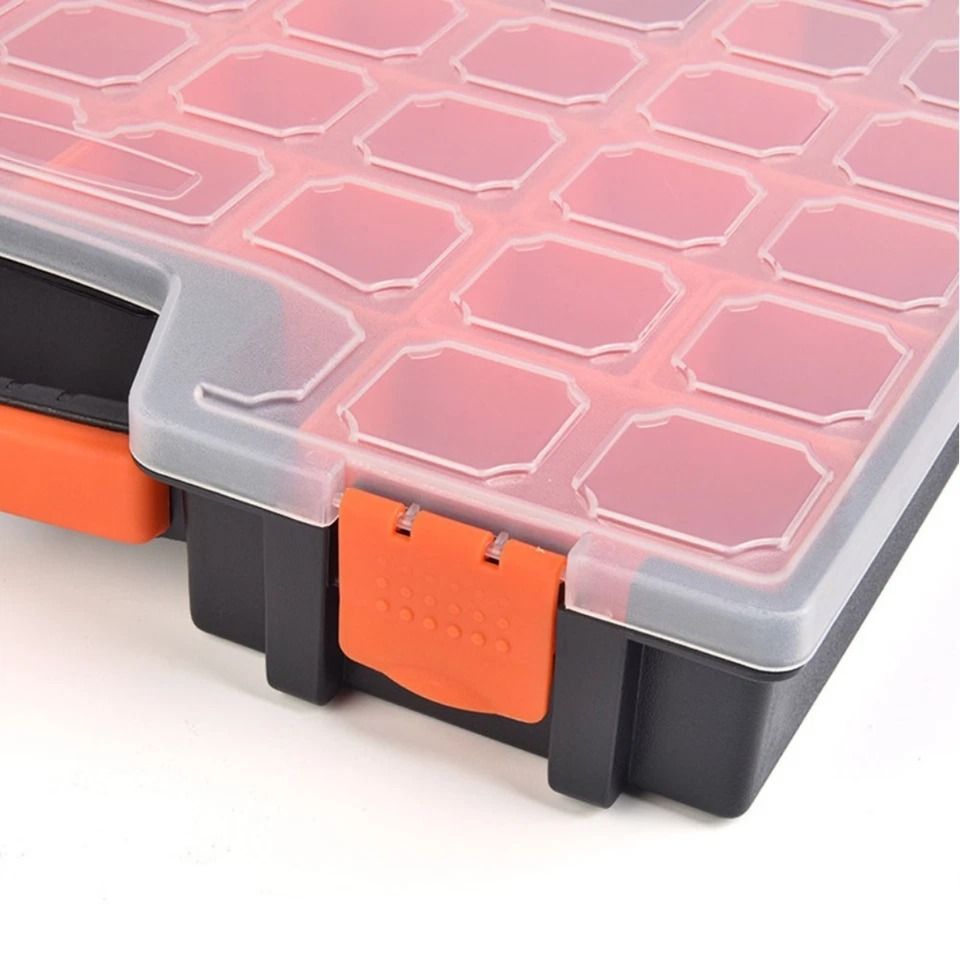 15 Compartments Storage Organizer Tool Box Plastic Bin Screw Case