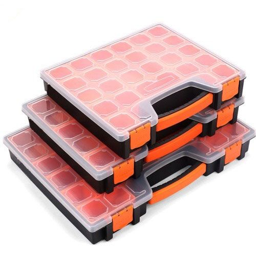 22 Compartments Storage Organizer Tool Box Plastic Bin Screw Case