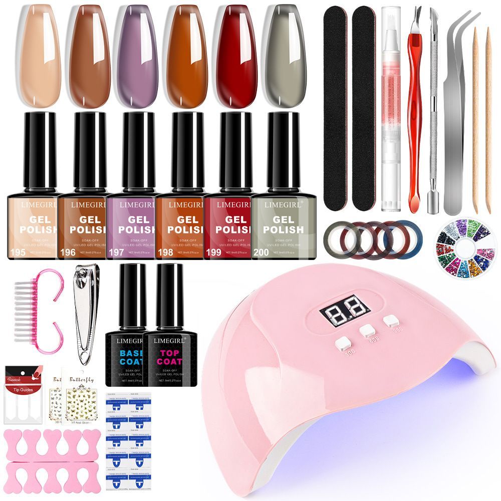 Nail Art Kit Gel Lamp Nail Grinder Nail Polishes Nail Art Tools Nail - Multi - Size ZH505