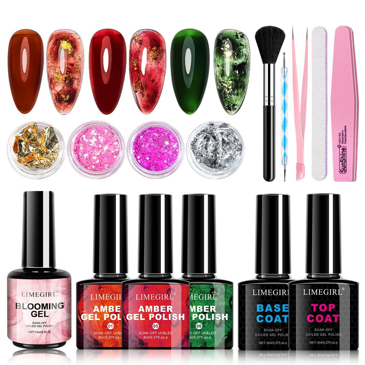 Nail Art Kit Gel Lamp Nail Grinder Nail Polishes Nail Art Tools Nail - Multi - Size ZH505