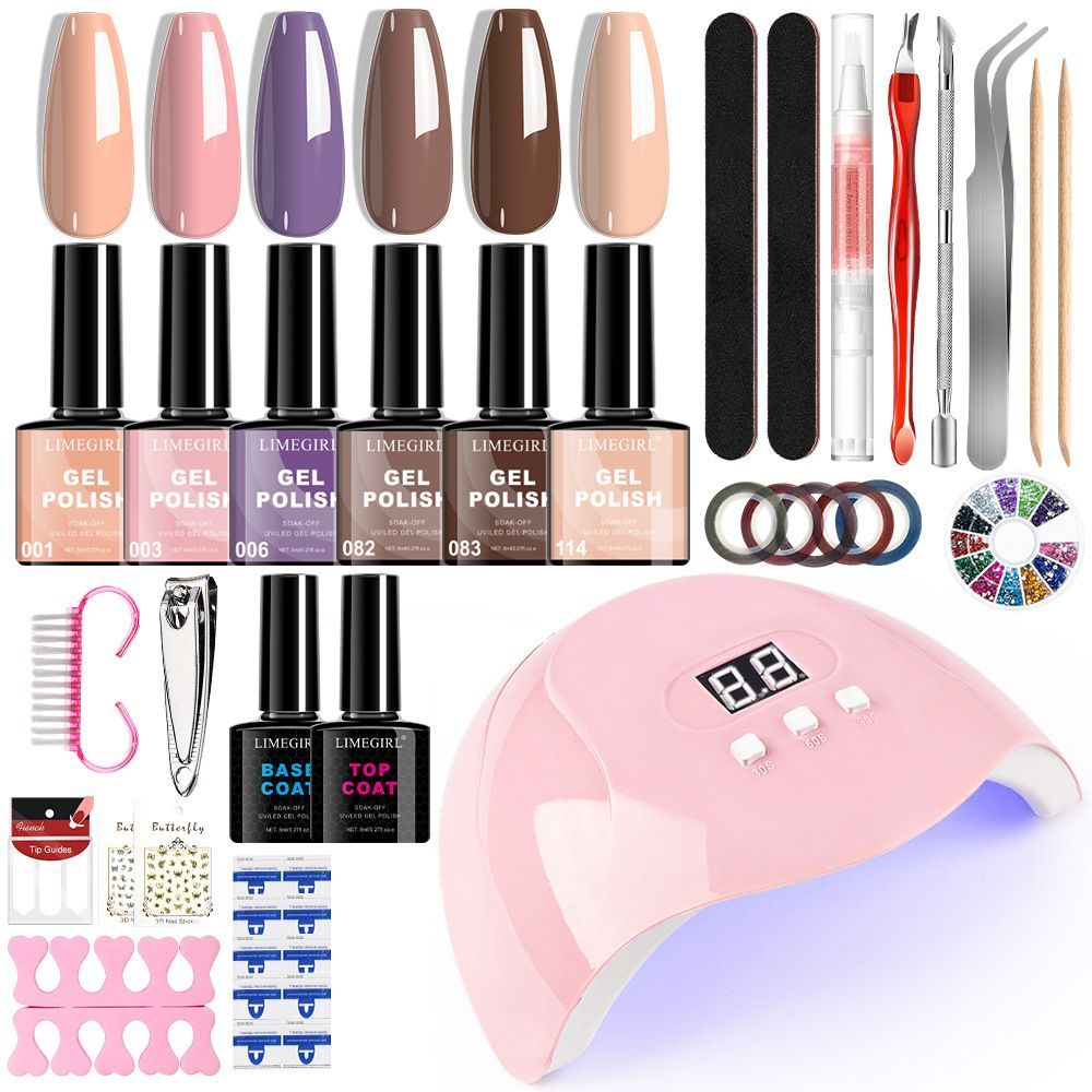 Nail Art Kit Gel Lamp Nail Grinder Nail Polishes Nail Art Tools Nail - Multi - Size ZH506