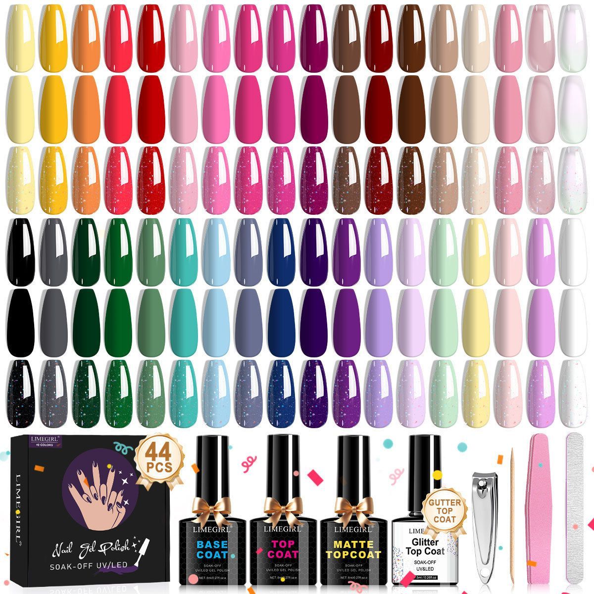 Nail Art Kit Gel Lamp Nail Grinder Nail Polishes Nail Art Tools Nail - Multi - Size 36-2