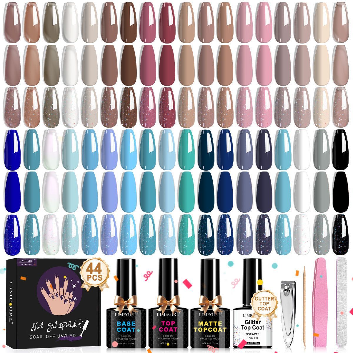 Nail Art Kit Gel Lamp Nail Grinder Nail Polishes Nail Art Tools Nail - Multi - Size 36-3