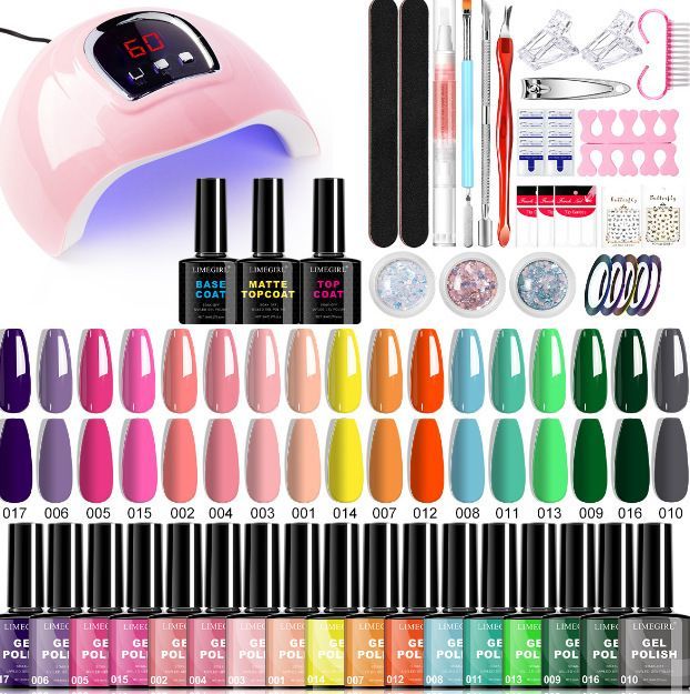 Nail Art Kit Gel Lamp Nail Grinder Nail Polishes Nail Art Tools Nail - Multi - Size 36-2