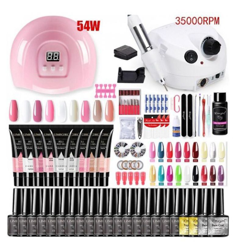 Nail Art Kit Gel Lamp Nail Grinder Nail Polishes Nail Art Tools Nail - Multi - Size 168-2