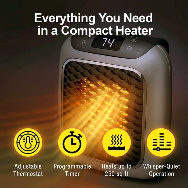 Wall-Mounted Heater Mini Electric Heater Office Heater Home Heater Fast Heating - Green - Size Australian standard