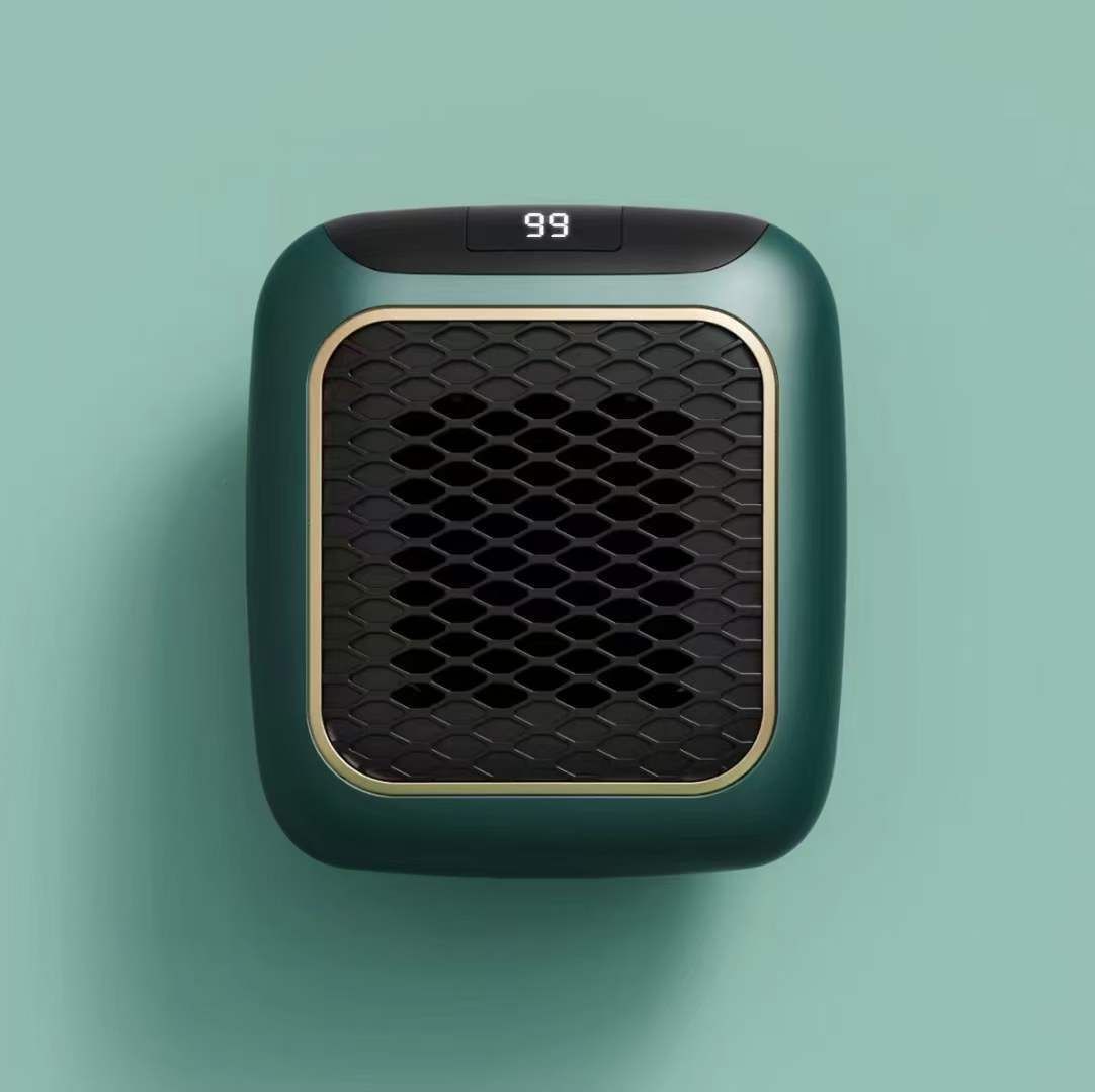 Wall-Mounted Heater Mini Electric Heater Office Heater Home Heater Fast Heating - Gray - Size Australian standard