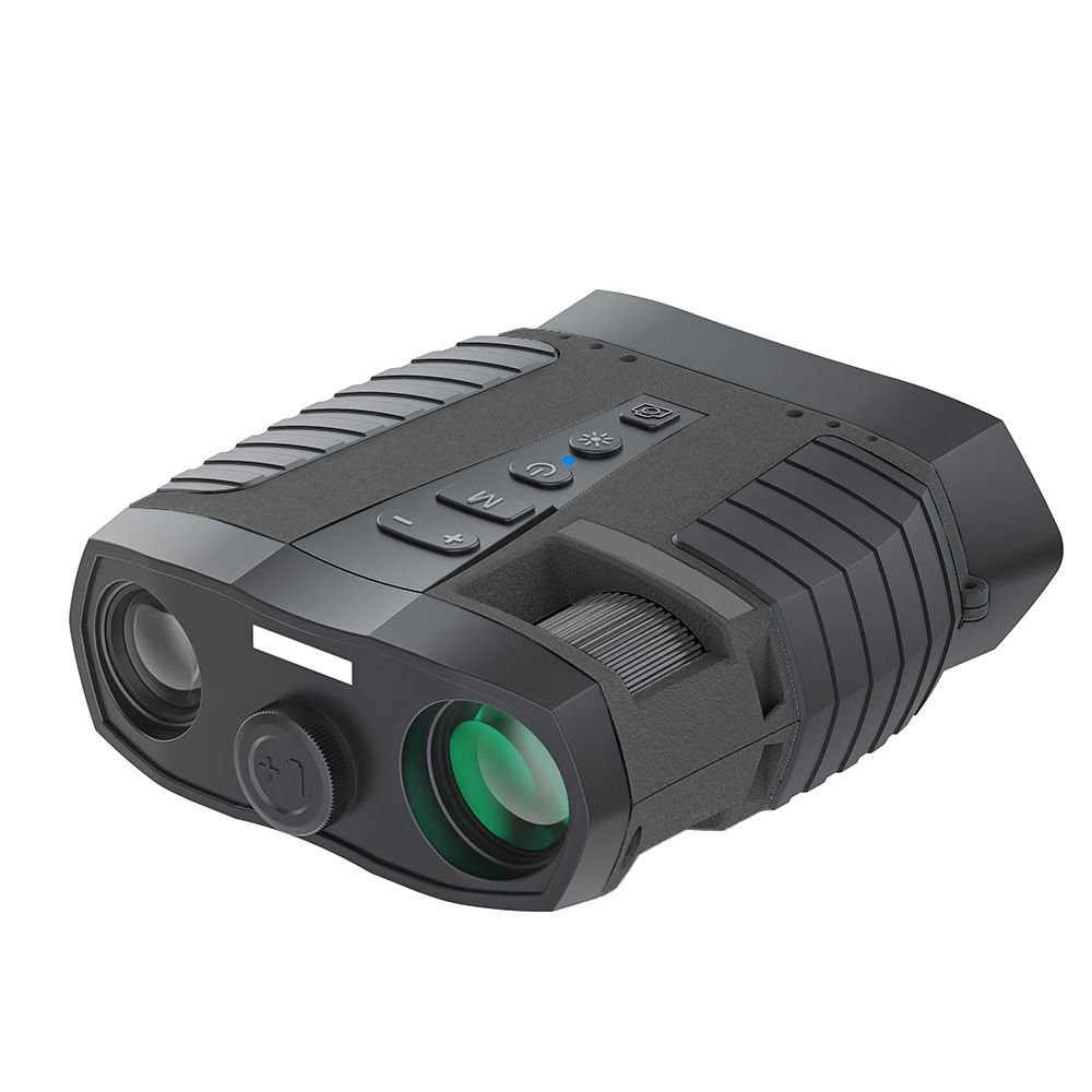 Black HD Digital Night Vision Binoculars - High Magnification Infrared Scope with Color Night View