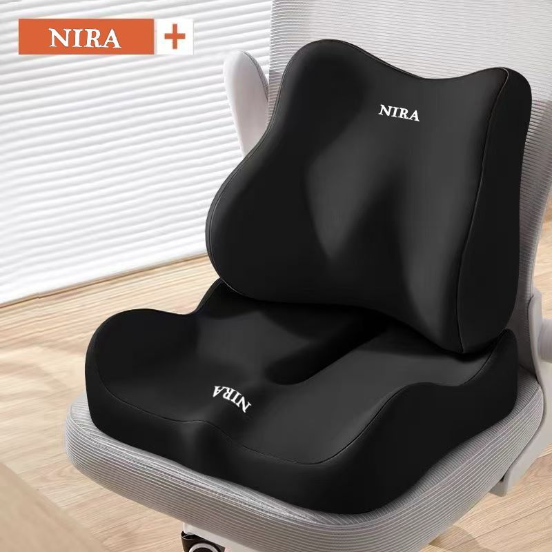 Ergonomic Seat Cushion Backrest Comfortable Seating Office Chair Cushion Lumbar - Green - Size 01