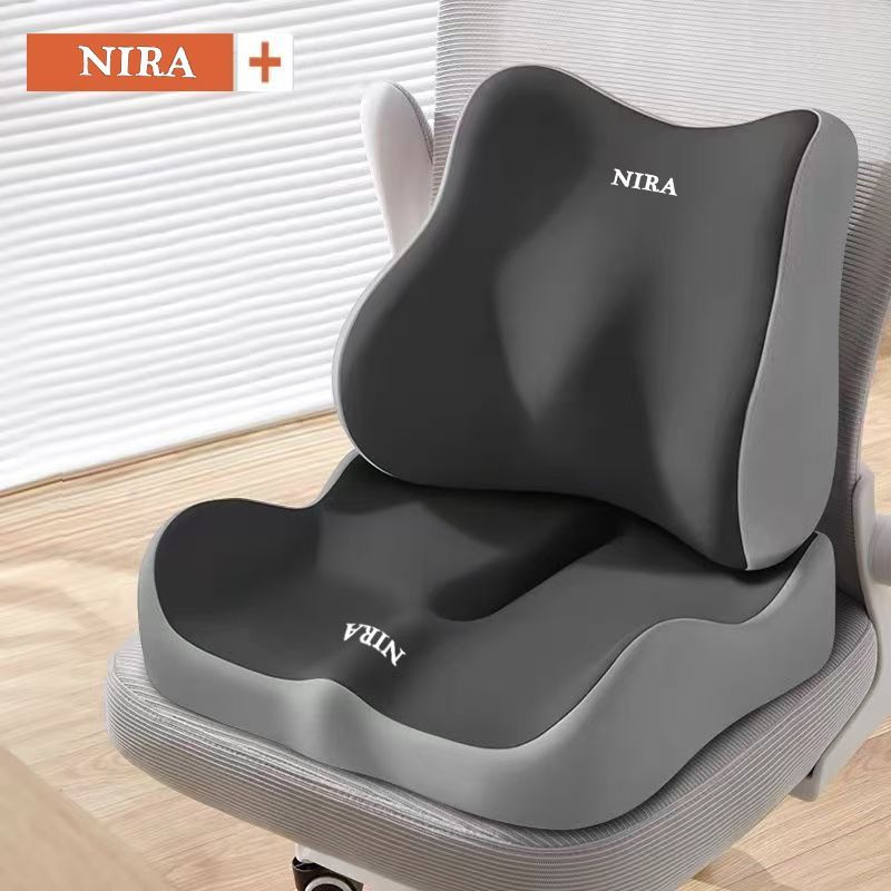 Ergonomic Seat Cushion Backrest Comfortable Seating Office Chair Cushion Lumbar - Green - Size 01