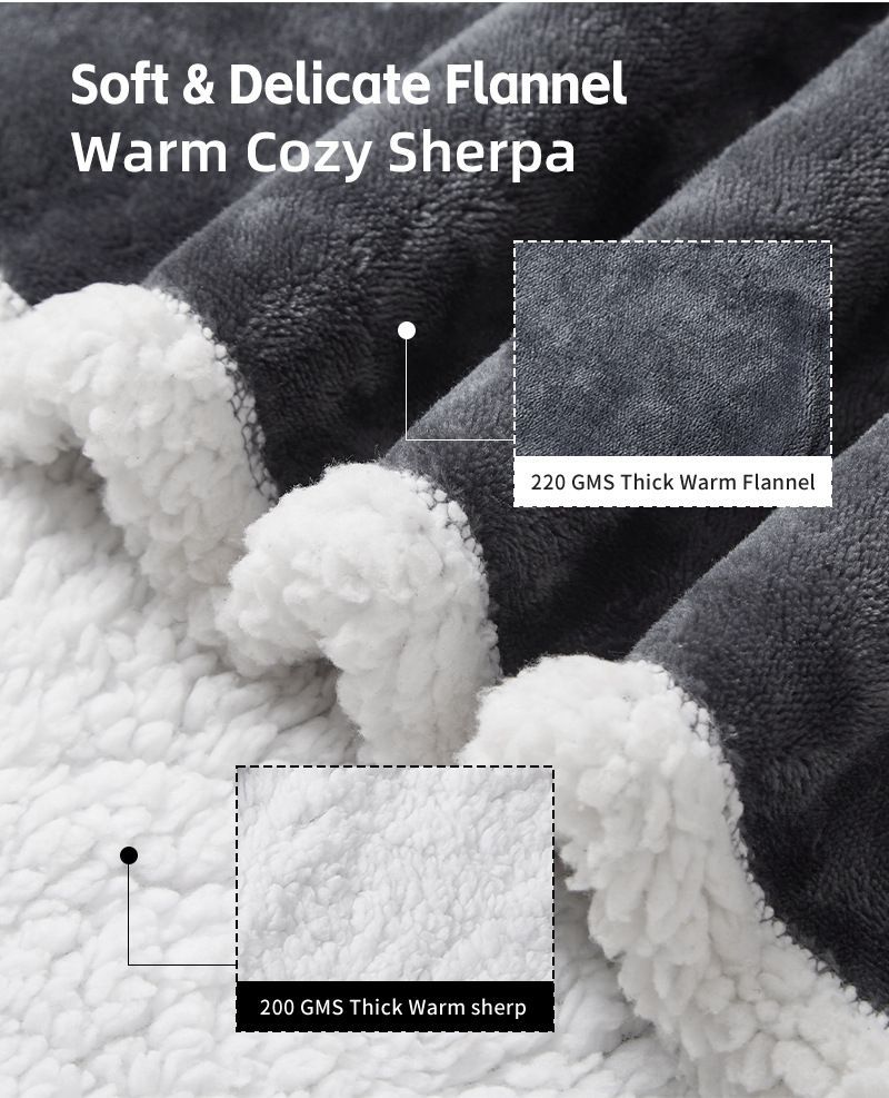Wearable Heated Blanket Portable with Sleeves & Foot Pocket - Electric Snuggle Throw Blanket, 8 Heat Settings, 1-12H Auto Shut-Off, 50"x70"+14" Electric Blanket, for Her/Him/Family