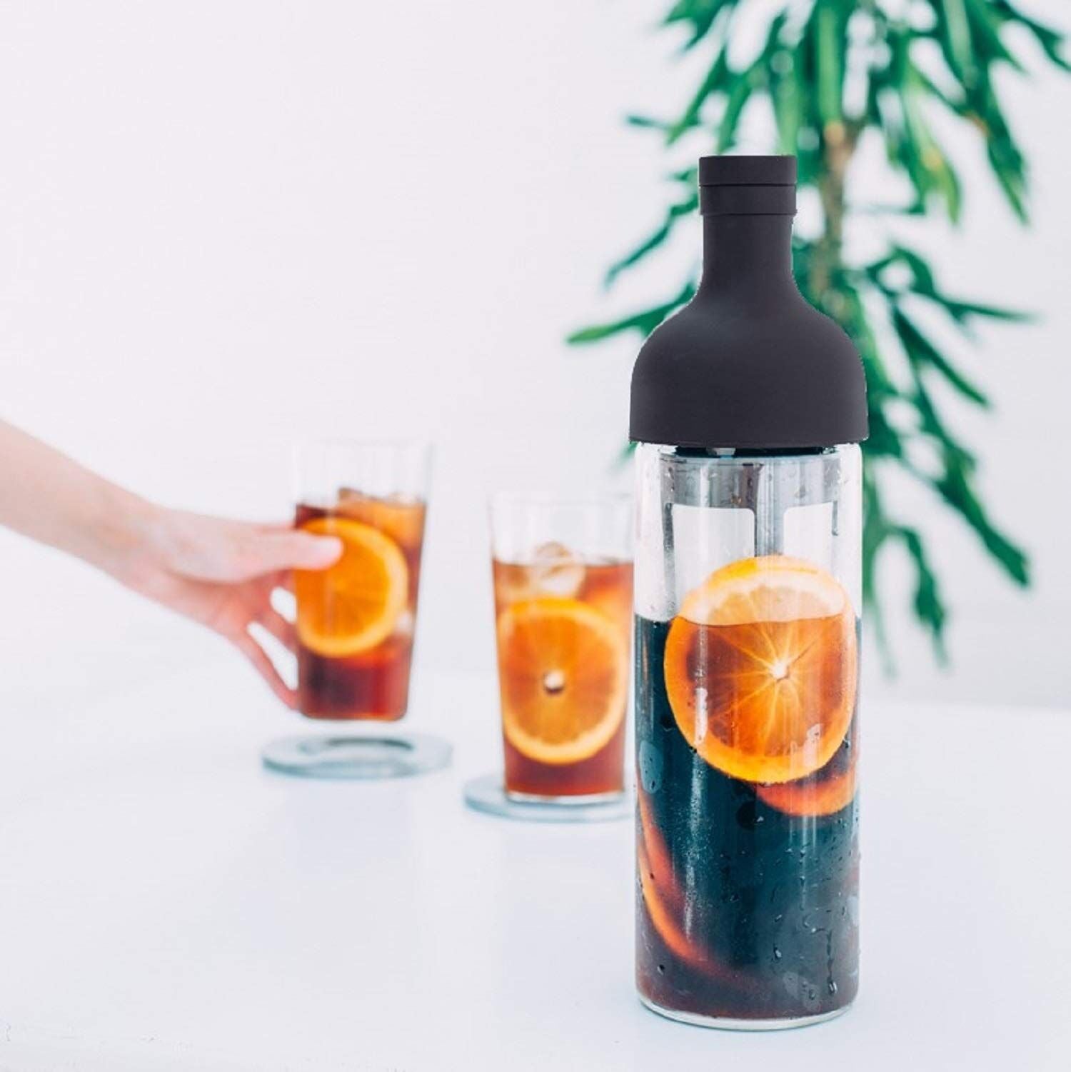 Cold Brew Coffee Bottle in Brown – 650ml Glass Infuser for Coffee, Tea & Cold Drinks | Ideal for Home, Office & Outdoor Use