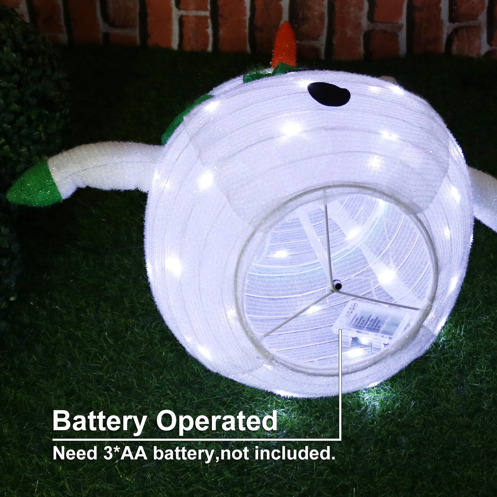 LED Christmas Snowman Lantern Collapsible Pop Up Outdoor Yard Garden Decor Light