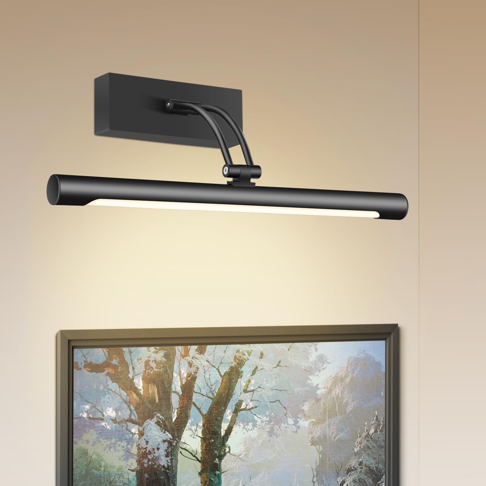 Hardwired Picture Light for Wall Black,14 inch Night Light LED Wall Sconces for Pictures,Dart Board Lights Wall Lights for Dartboard Mirror Frame Gallery