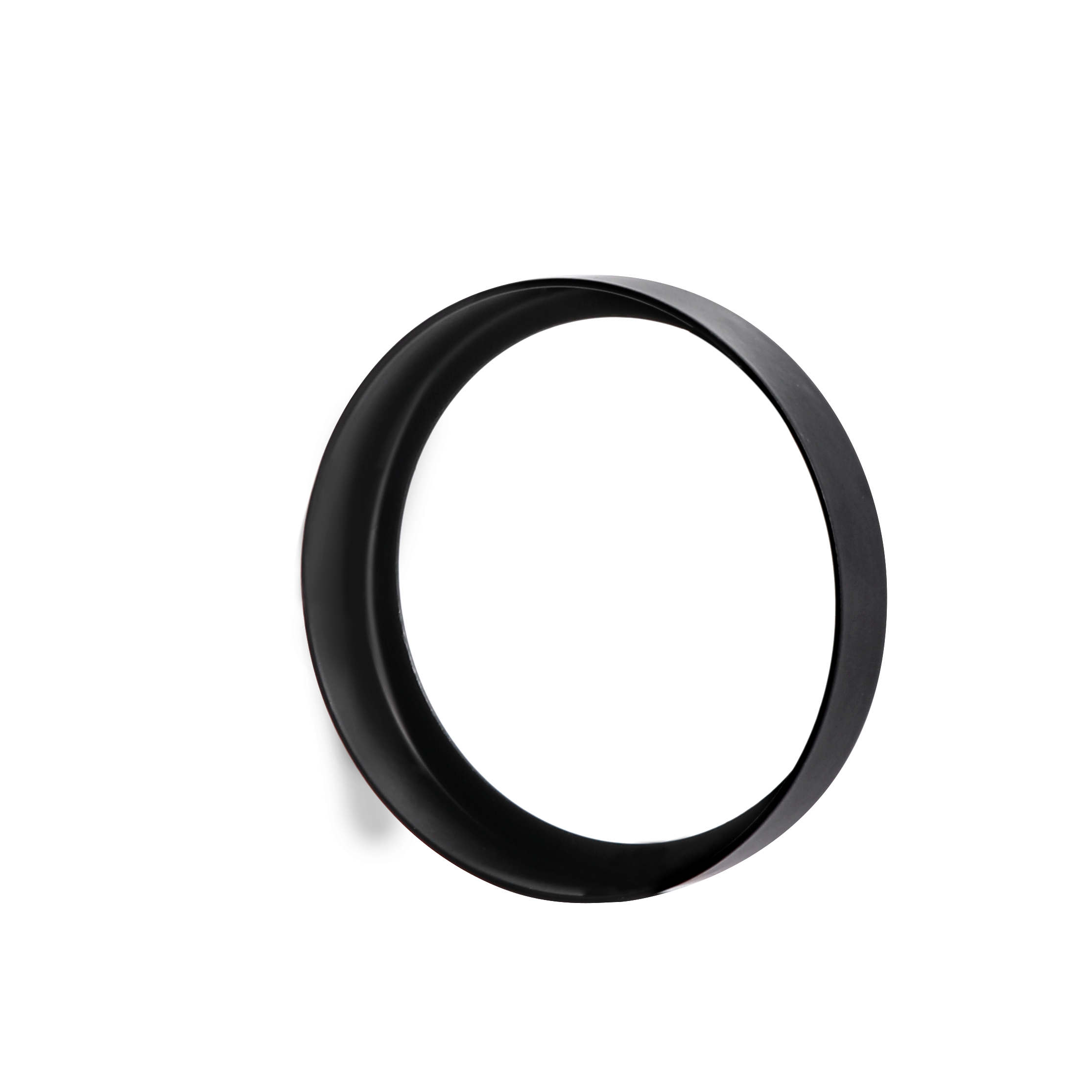 6 Pack GU10/MR16 Bulb Decorative Trim Rings, Heat Insulation Anti-Scald Protective Rings for Track Lighting, Snap-On Spring-Loaded Design (Matte Black)