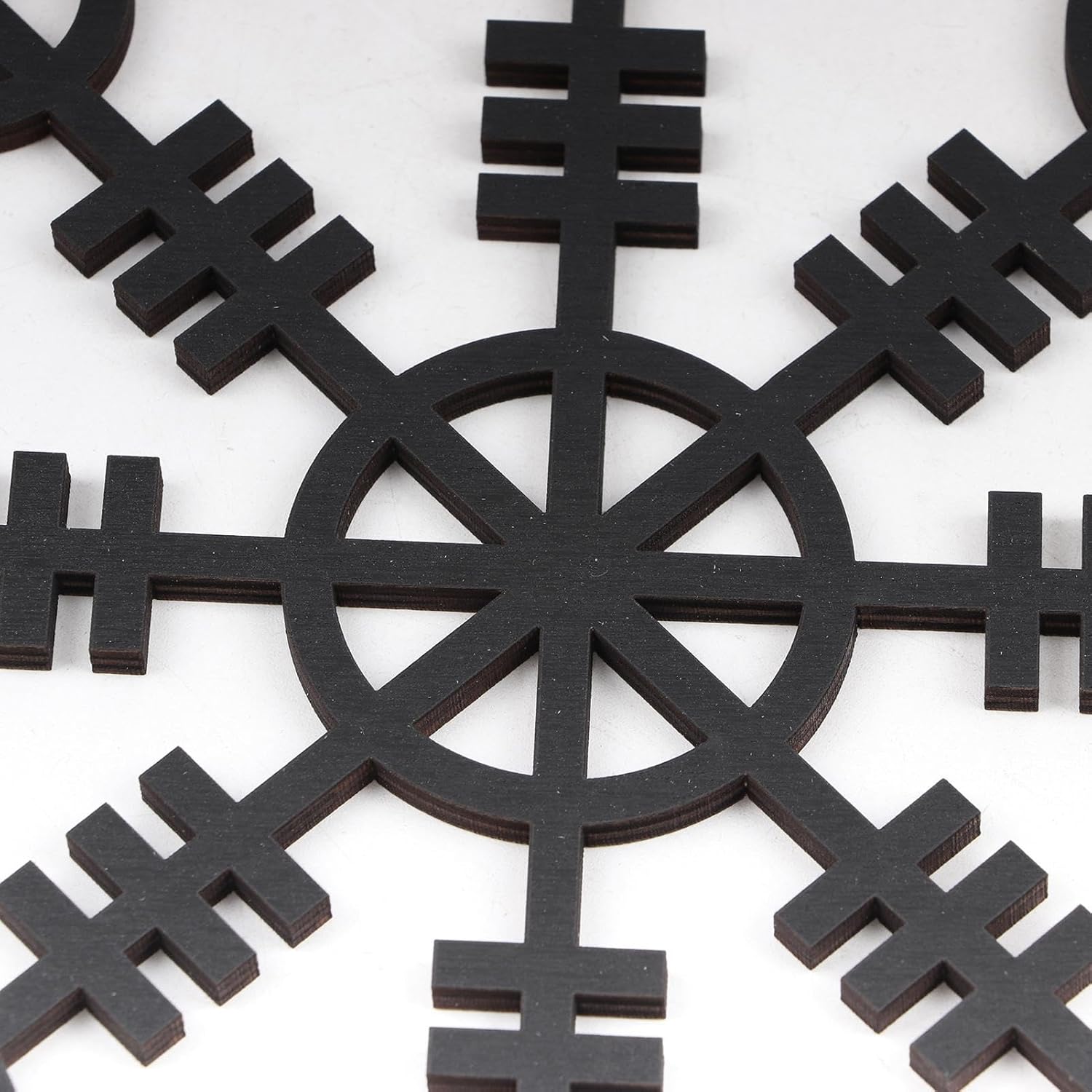 Metallic Viking Wall Art Nordic Compass Decor for Bedroom Living Room